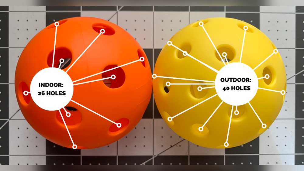 26 Vs 40 Hole Pickleballs